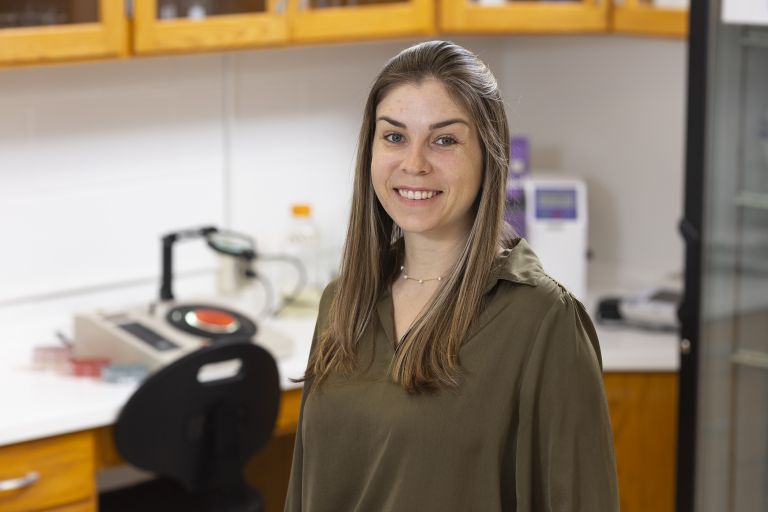 Carla Schwan is an assistant professor and UGA Extension food safety specialist in the College of Family and Consumer Sciences. (Photo by Andrew Davis Tucker/UGA)