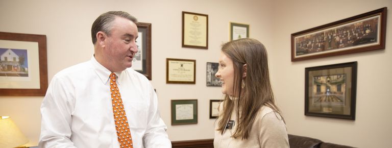 Senator Frank Ginn and Lauren Smith