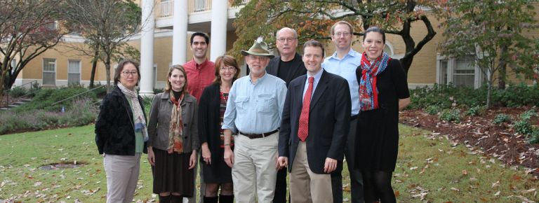 Photo of HMRE group in front of Dawson Hall